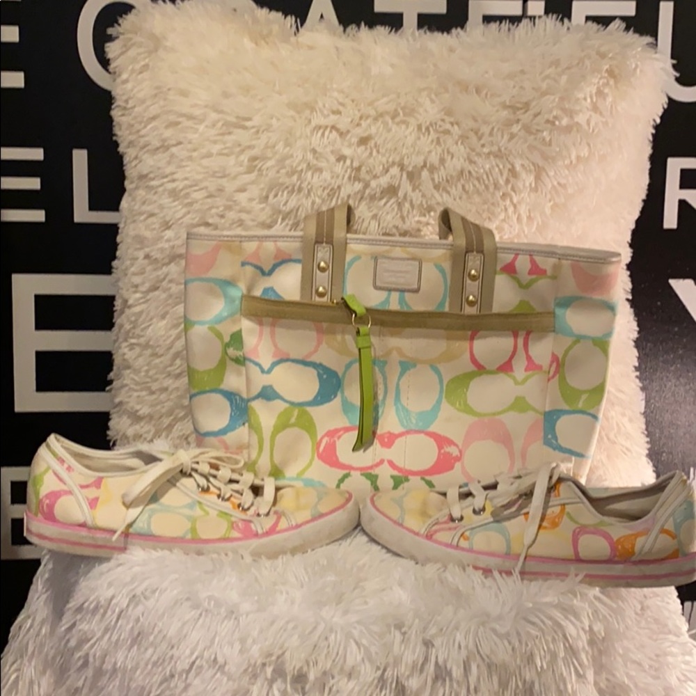 Coach shoes and purse set